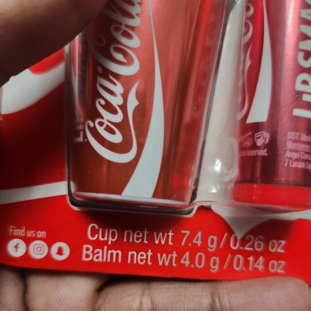 Lip Smacker Coca Cola Flavor Lip Balm Set NIP - Picture 2 of 3